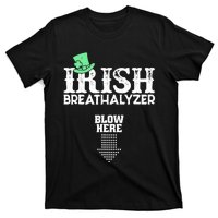 Irish Breathalyzer Blow Here St Patrick's Day Drink Funny T-Shirt