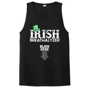 Irish Breathalyzer Blow Here St Patrick's Day Drink Funny PosiCharge Competitor Tank