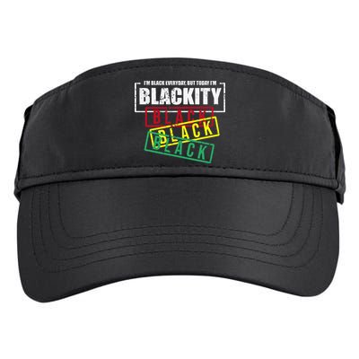 I'm Blackity Black African American Black Power Adult Drive Performance Visor