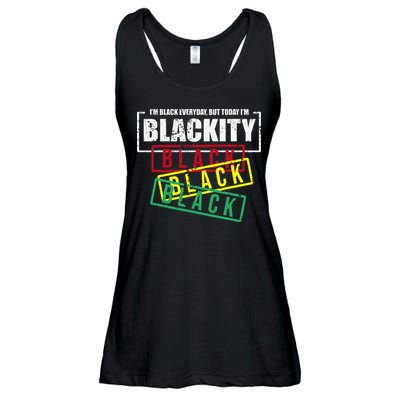I'm Blackity Black African American Black Power Ladies Essential Flowy Tank