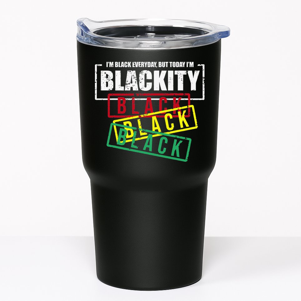 I'm Blackity Black African American Black Power Tumbler