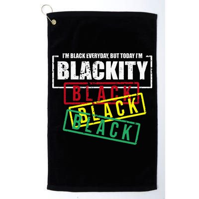 I'm Blackity Black African American Black Power Golf Towel