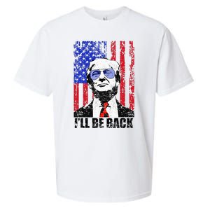 I’Ll Be Back Funny Quote Trump 2024 Sueded Cloud Jersey T-Shirt