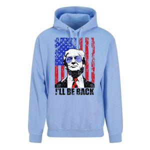 I’Ll Be Back Funny Quote Trump 2024 Unisex Surf Hoodie