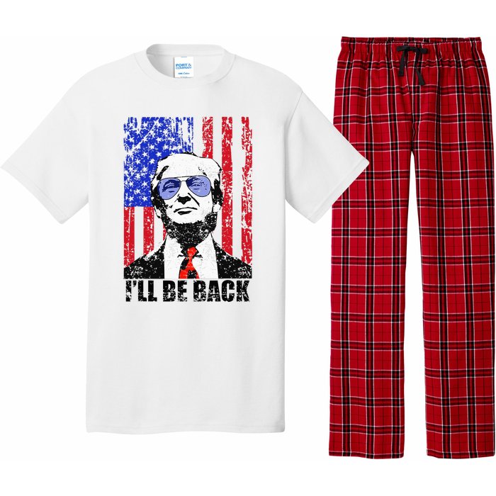 I’Ll Be Back Funny Quote Trump 2024 Pajama Set