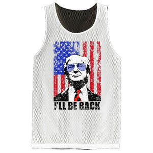 I’Ll Be Back Funny Quote Trump 2024 Mesh Reversible Basketball Jersey Tank