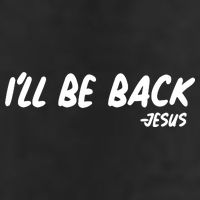 I'll Be Back Jesus Adult Drive Performance Visor