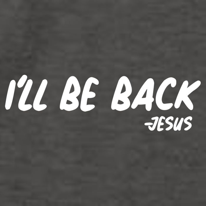 I'll Be Back Jesus Vector Backpack