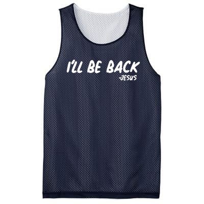 I'll Be Back Jesus Mesh Reversible Basketball Jersey Tank