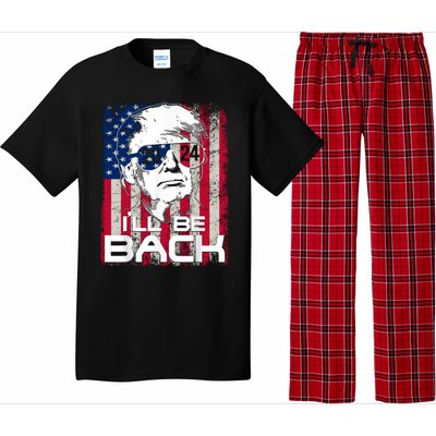 I'll Be Back Trump 2024 Vintage Donald Trump 24 Support Pajama Set