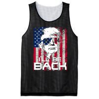 I'll Be Back Trump 2024 Vintage Donald Trump 24 Support Mesh Reversible Basketball Jersey Tank