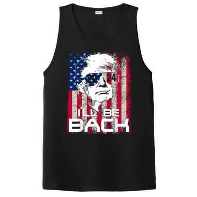 I'll Be Back Trump 2024 Vintage Donald Trump 24 Support PosiCharge Competitor Tank