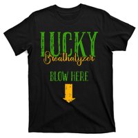 Irish Breathalyzer Blow Here Funny St. Patrick's Day T-Shirt