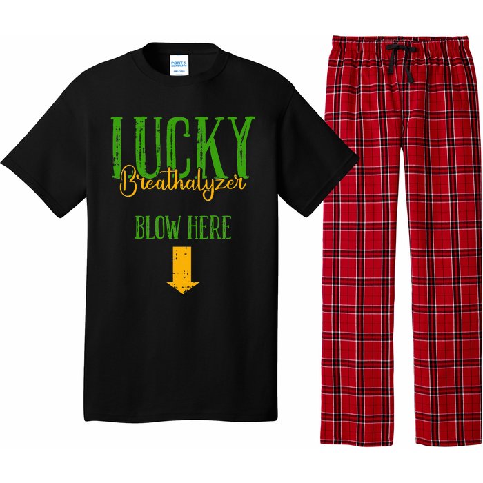 Irish Breathalyzer Blow Here Funny St. Patrick's Day Pajama Set