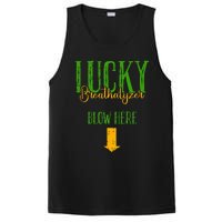 Irish Breathalyzer Blow Here Funny St. Patrick's Day PosiCharge Competitor Tank