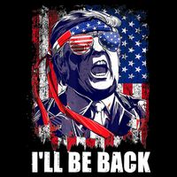 I'll Be Back Trump Make American Great Again, Trump 2024 Doggie Tank