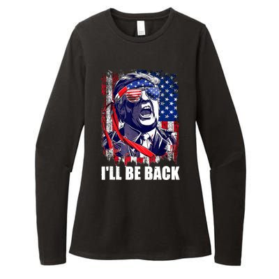 I'll Be Back Trump Make American Great Again, Trump 2024 Womens CVC Long Sleeve Shirt