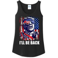 I'll Be Back Trump Make American Great Again, Trump 2024 Ladies Essential Tank