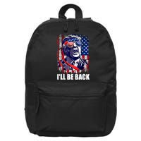 I'll Be Back Trump Make American Great Again, Trump 2024 16 in Basic Backpack