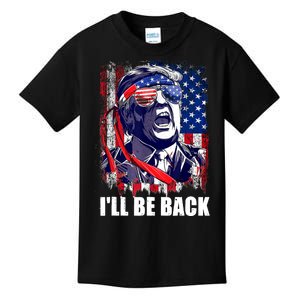 I'll Be Back Trump Make American Great Again, Trump 2024 Kids T-Shirt