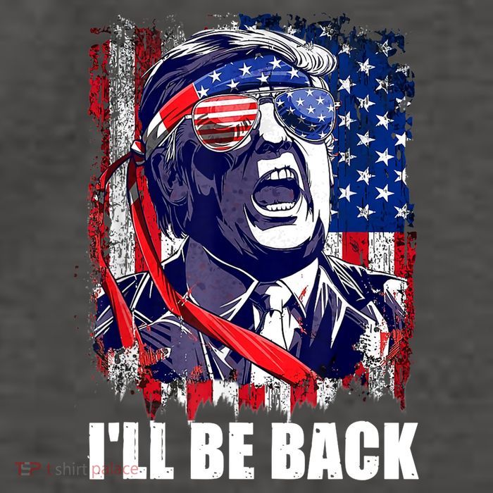 I'll Be Back Trump Make American Great Again, Trump 2024 Vector Backpack