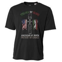 Italian By Blood American By Birth Patriot By Choice Cooling Performance Crew T-Shirt