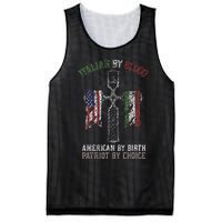 Italian By Blood American By Birth Patriot By Choice Mesh Reversible Basketball Jersey Tank