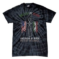 Italian By Blood American By Birth Patriot By Choice Tie-Dye T-Shirt