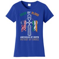 Irish By Blood American By Birth Patriot By Choice Gift Women's T-Shirt