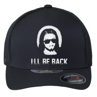 I'll Be Back Jesus Church Jesus Christ Christmas Gift Flexfit Unipanel Trucker Cap