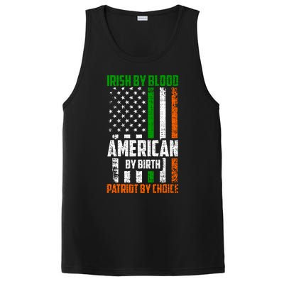 Irish By Blood American By Birth Patriotic By Choice Gift PosiCharge Competitor Tank