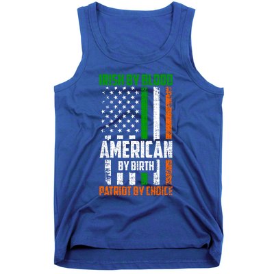 Irish By Blood American By Birth Patriotic By Choice Gift Tank Top