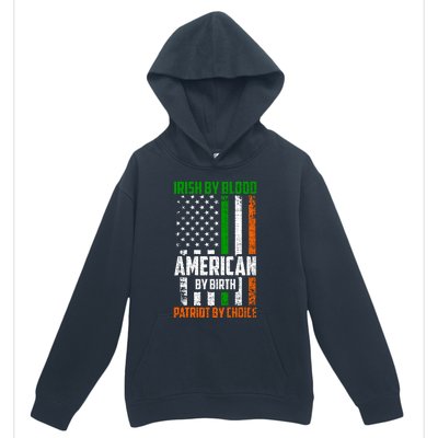 Irish By Blood American By Birth Patriotic By Choice Gift Urban Pullover Hoodie