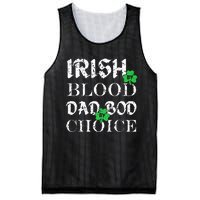 Irish By Blood Dad Bod By Choice St Patricks Day Men Mesh Reversible Basketball Jersey Tank