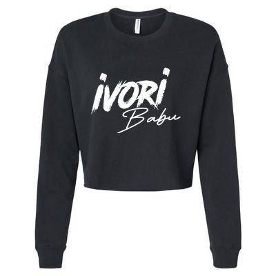 Ivori Babu Beat A Bitch Up Cropped Pullover Crew