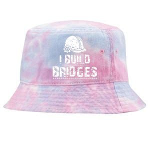 I Build Bridges Tie-Dyed Bucket Hat