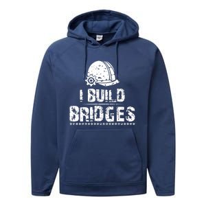 I Build Bridges Performance Fleece Hoodie