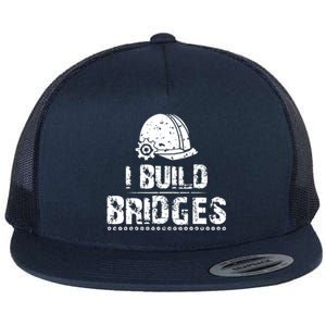 I Build Bridges Flat Bill Trucker Hat