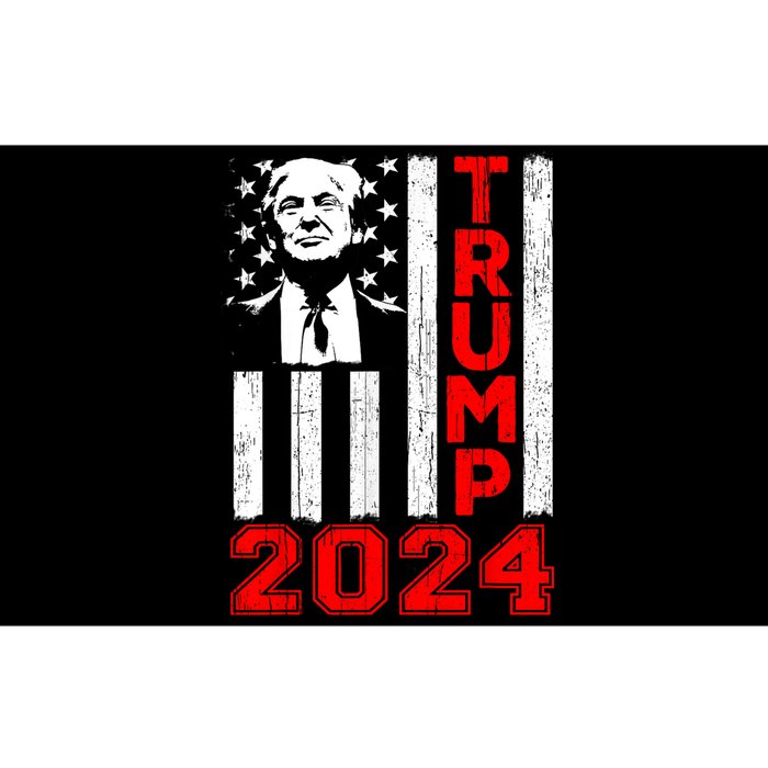 Ill Be Back Trump 2024 Vintage Donald Trump 4th Of July Bumper Sticker