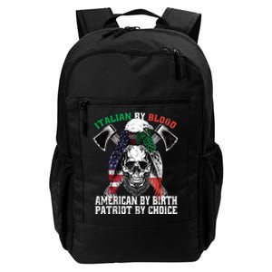 Italian By Blood American By Birth Patriot By Choice Eagle Daily Commute Backpack