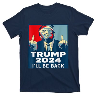 ILl Be Back Trump 2024 Vintage Donald Trump 4th Of July T-Shirt