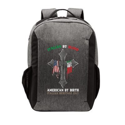 Italian By Blood American By Birth Italian Heritage Day Gift Vector Backpack