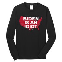 Impeach Biden Biden Is An Idiot Antibiden 8646 Usa Long Sleeve Shirt