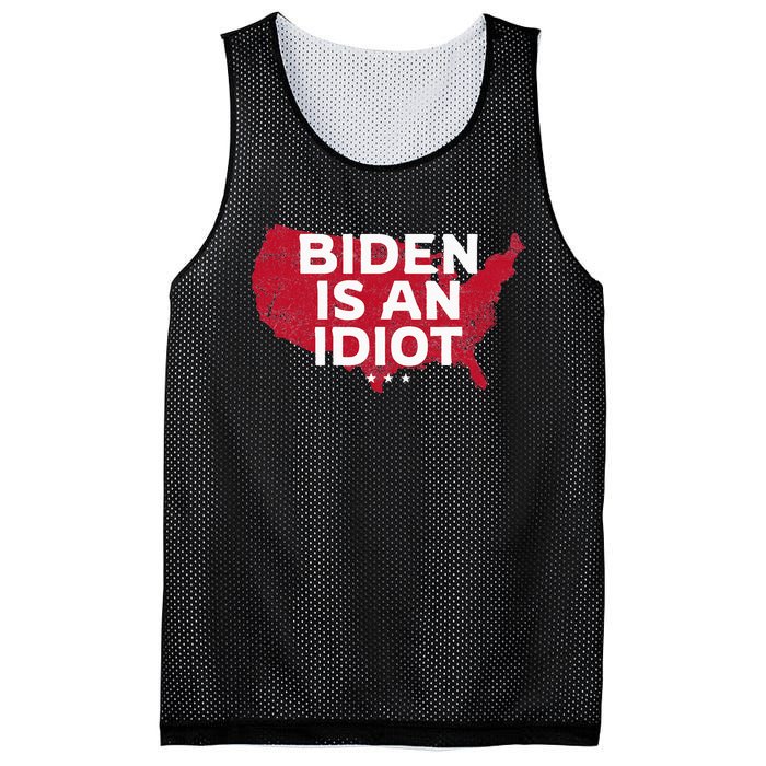 Impeach Biden Biden Is An Idiot Antibiden 8646 Usa Mesh Reversible Basketball Jersey Tank