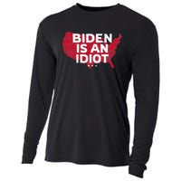 Impeach Biden Biden Is An Idiot Antibiden 8646 Usa Cooling Performance Long Sleeve Crew