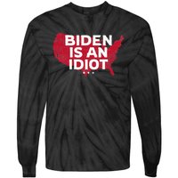 Impeach Biden Biden Is An Idiot Antibiden 8646 Usa Tie-Dye Long Sleeve Shirt