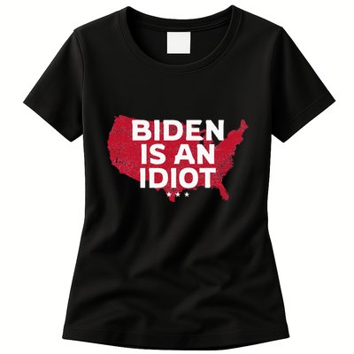 Impeach Biden Biden Is An Idiot Antibiden 8646 Usa Womens T-Shirt