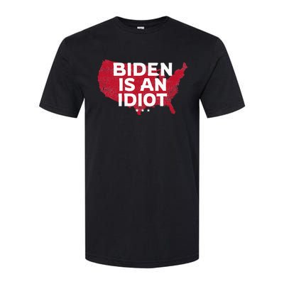 Impeach Biden Biden Is An Idiot Antibiden 8646 Usa Softstyle CVC T-Shirt