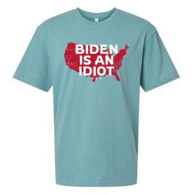 Impeach Biden Biden Is An Idiot Antibiden 8646 Usa Sueded Cloud Jersey T-Shirt