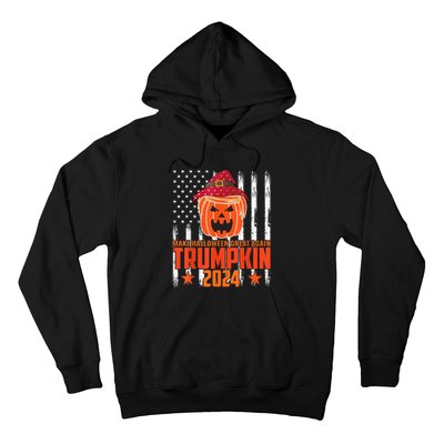 Ill Be Back Trumpkin Trump Halloween Party Costume 2024 Hoodie